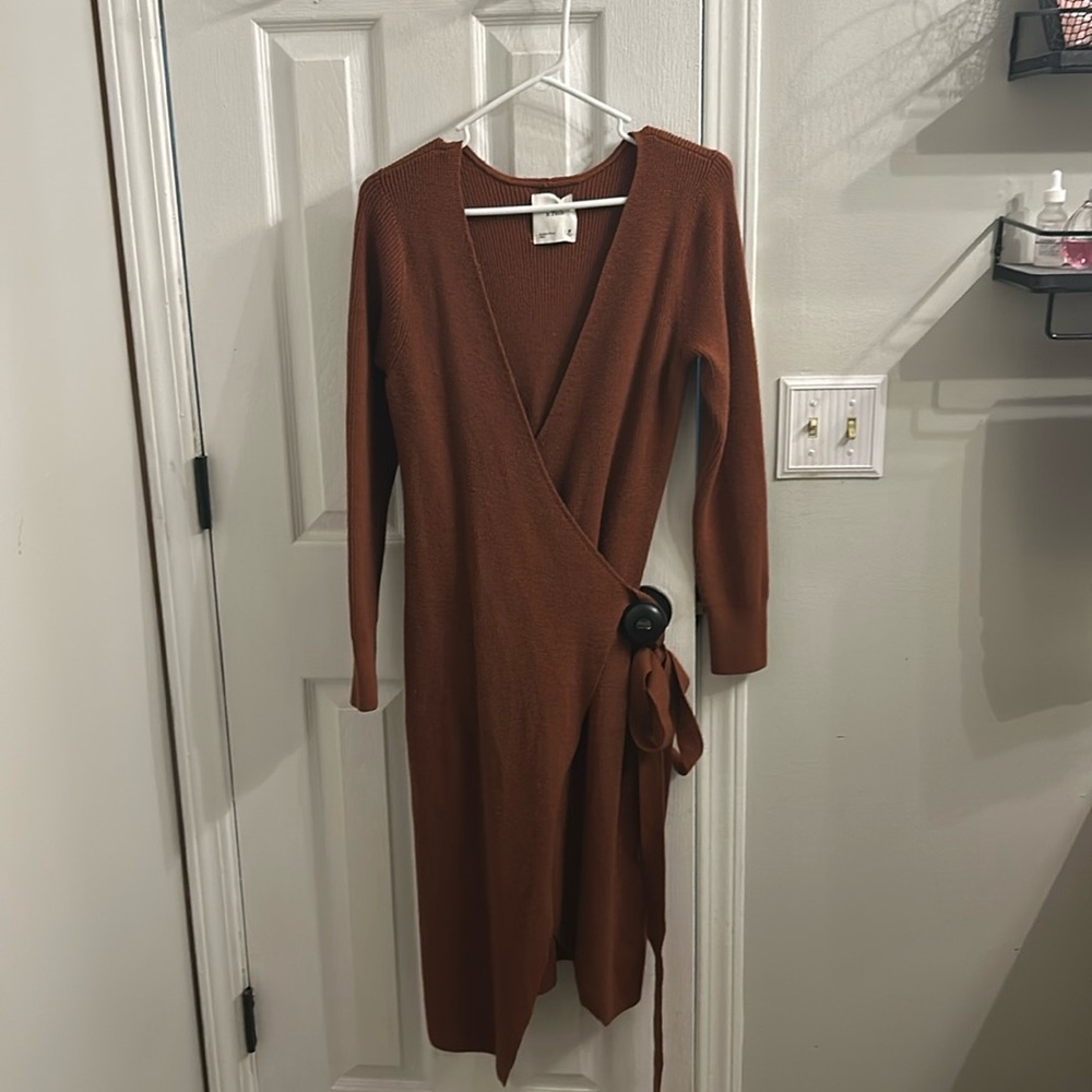 Abercrombie & Fitch Wrap Sweater Dress